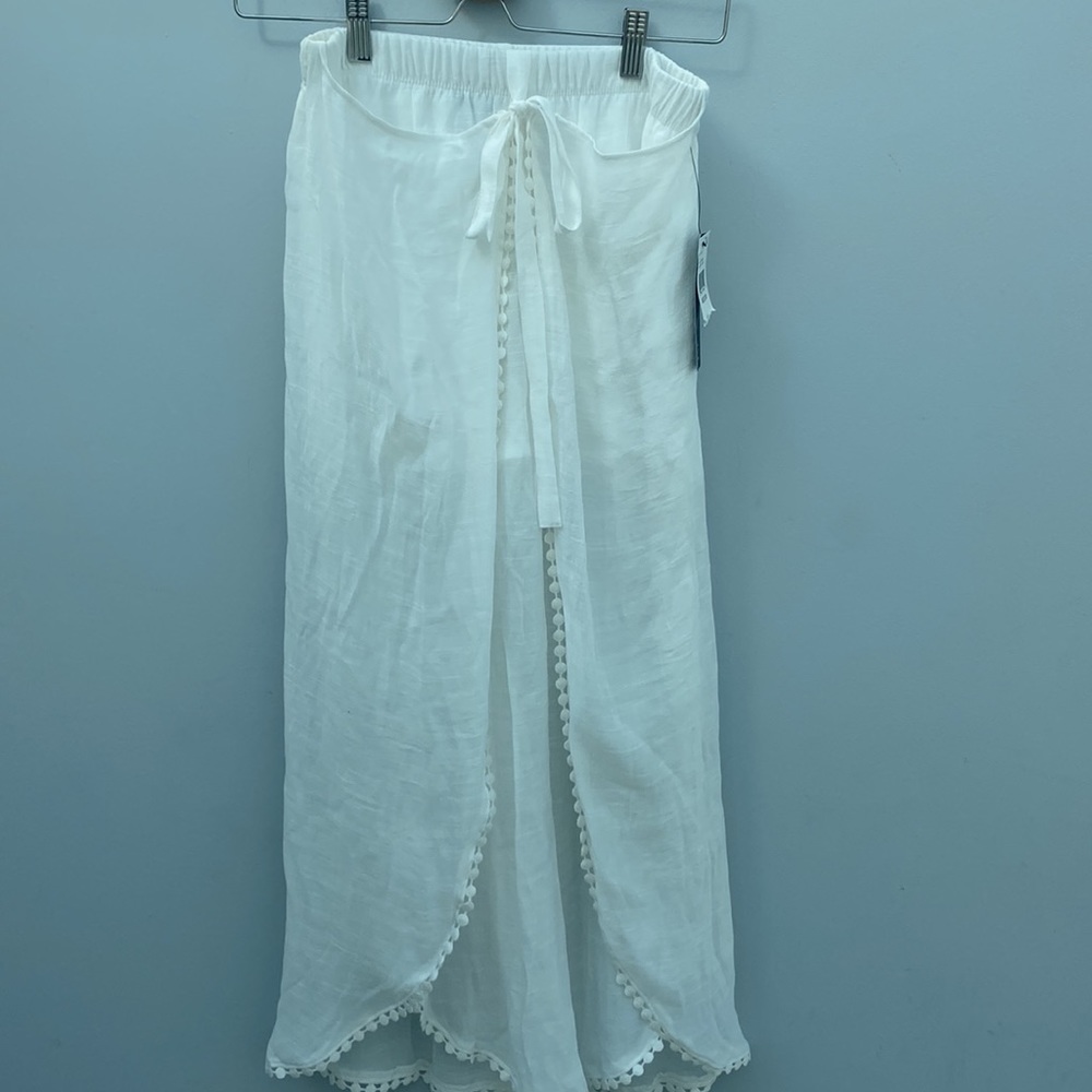 BCX White Cover up Pants - Picture 3 of 8